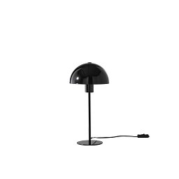 Obrázek pro produkt Stolní lampa Popart (černá), kovová konstrukce pr. 20 x 40,1 cm, opálové stínidlo pr. 20 x 10 cm - FANEUROPE
