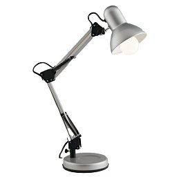 Obrázek pro produkt Stolní lampa s klipem Architteto, 1xE27, 60 x 42 cm, stříbrná, kov - FANEUROPE