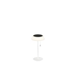 Obrázek pro produkt Solární stolní lampa Jin (bílá), dobíjecí LED 1,2 W, stmívatelná 3000K, IP54, Ø 17 x 32 cm - FANEUROPE