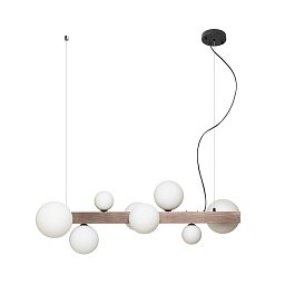Obrázek pro produkt KASSANDRA závěsné svítidlo, podélná vícečetná opálové sklo/česaný bronz G9 - RED - DESIGN RENDL