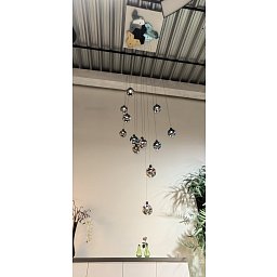 Obrázek pro produkt Závěsné svítidlo MICRO| modrá rozeta HAT + 3x modré sklo - YOURDESIGN