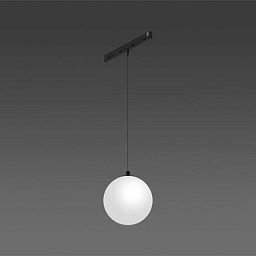 Obrázek pro produkt Závěsné svítidlo do lišty ALARIK NANO ESFERA 100 černá / opál 6W 3000K DALI  - BPM