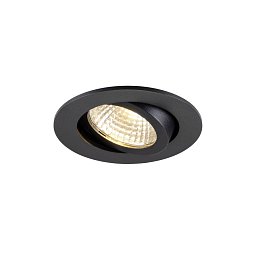 Obrázek pro produkt NEW TRIA® 68 vestavné stropní svítidlo, PHASE, AIRTIGHT, kulaté, 3000 K, 7,5 W, černé - BIG WHITE (SLV)