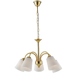 Obrázek pro produkt Závěsné svítidlo 1162, zlaté, 5 x E14, 60 x 88 cm - FANEUROPE