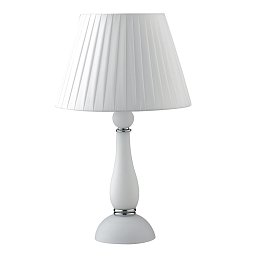 Obrázek pro produkt Stolní lampa Alfiere, bílé/chrom, 1 x E14, 32 x 54 cm - FANEUROPE
