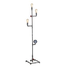 Obrázek pro produkt Stojací lampa Piantana Amarcord, pozinkovaná, 3 x E27, 31 x 159 cm - FANEUROPE