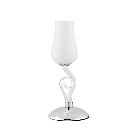 Obrázek pro produkt Stolní lampa Lumetto Angel, bílé/chrom, 1 x E14, 15 x 34 cm - FANEUROPE