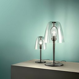 Obrázek pro produkt Stolní lampa Lumetto Ares, průhledné, 1 x E14, 18 x 36 cm - FANEUROPE