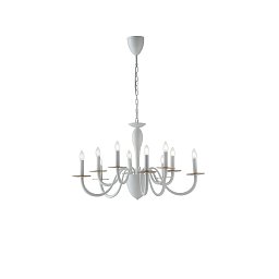 Obrázek pro produkt Závěsné svítidlo Armstrong, bílé/zlaté, 10 x E14, 92 x 150 cm - FANEUROPE