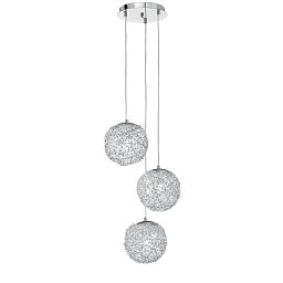 Obrázek pro produkt Závěsné svítidlo Astra, chrom, 3 x E27, 40 x 120 cm - FANEUROPE