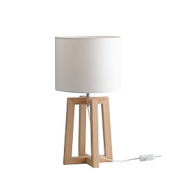Obrázek pro produkt Stolní lampa Lume Berry, dřevěná, 1 x E14, 25 x 47 cm - FANEUROPE