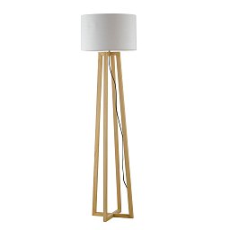 Obrázek pro produkt Stojací lampa Piantana Berry, dřevěná, 1 x E27, 35 x 165 cm - FANEUROPE