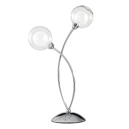 Obrázek pro produkt Stolní lampa Lume Blog, chrom, 2 x G9, 28 x 48 cm - FANEUROPE