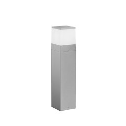 Obrázek pro produkt Sloupkové svítidlo Paletto Booster, hliníkové, E27, stříbrné, IP65, 600 x 125 x 125 mm - FANEUROPE