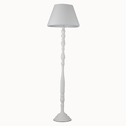 Obrázek pro produkt Stojací lampa Piantana Bourlesque, bílá, 1 x E27, 45 x 155 cm - FANEUROPE