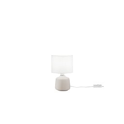 Obrázek pro produkt Stolní lampa Burano keramika, bílá, 1xE14, pr. 14 x H 22 cm - FANEUROPE