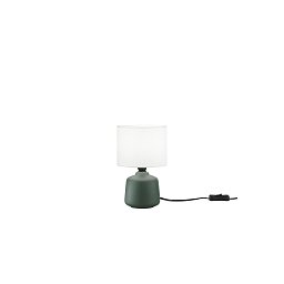 Obrázek pro produkt Stolní lampa Burano keramika, zelená, 1xE14, pr. 14 x H 22 cm - FANEUROPE