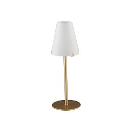 Obrázek pro produkt Stolní lampa Lume Canto, zlaté/bílé, 1xG9, 12 x 12 x 35 cm - FANEUROPE