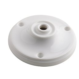 Obrázek pro produkt Příslušenství – porcelánová rozetka Clay, bílá, 10,5 x 3 cm - FANEUROPE