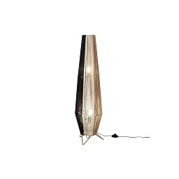 Obrázek pro produkt Stolní lampa Coconut černá+bílá+marrone, kov, 2xE27, 40 W; lampa pr. 25 x H 90 cm, konstrukce pr. 25 x H 100 cm - FANEUROPE
