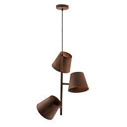 Obrázek pro produkt Závěsné svítidlo Colt, rezavé, 3 x E27, 51 x 212 cm - FANEUROPE