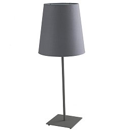 Obrázek pro produkt Stolní lampa Lume Elvis, šedá, 1 x E27, 24 x 63,5 cm - FANEUROPE