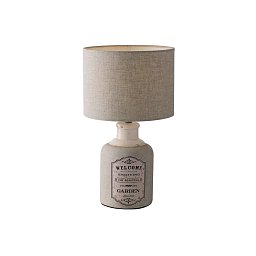Obrázek pro produkt Stolní lampa Lumetto Factory, šedá, 1 x E27, 24 x 43 cm - FANEUROPE