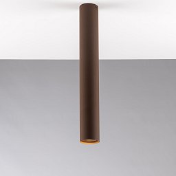 Obrázek pro produkt Stropní svítidlo Fluke, kruhové, corten, 1 x GU10, 5,5 x 5,5 x 40 cm - FANEUROPE