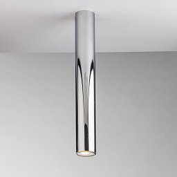Obrázek pro produkt Stropní svítidlo Fluke, kruhové, chrom, 1 x GU10, 5,5 x 5,5 x 40 cm - FANEUROPE