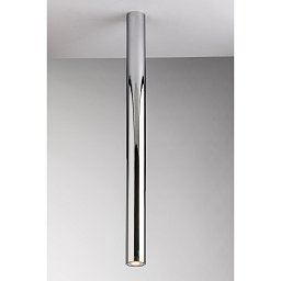Obrázek pro produkt Stropní svítidlo Fluke, kruhové, chrom, 1 x GU10, 5,5 x 5,5 x 75 cm - FANEUROPE