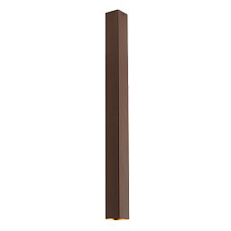 Obrázek pro produkt Stropní svítidlo Fluke, hranaté, corten, 1 x GU10, 6 x 6 x 75 cm - FANEUROPE