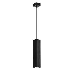 Obrázek pro produkt Závěsné svítidlo Fluke, hranaté, černé, 1 x GU10, 6 x 6 x 30 cm - FANEUROPE