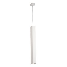 Obrázek pro produkt Závěsné svítidlo Fluke, hranaté, bílé, 1 x GU10, 6 x 6 x 60 cm - FANEUROPE