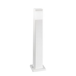 Obrázek pro produkt Sloupkové svítidlo Paletto, hranaté, polykarbonátové, bílé, 1 x GU10, 17.5 x 17.5 x 77.5 cm - FANEUROPE