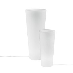 Obrázek pro produkt Světelná váza Geco, bílá, 1 x E27, IP65, výška 90 cm, průměr 38 cm, kabel 250 cm - FANEUROPE