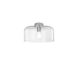 Obrázek pro produkt Stropní svítidlo Gibus, průhledné, 1 x E27, 30 x 30 x 23 cm - FANEUROPE