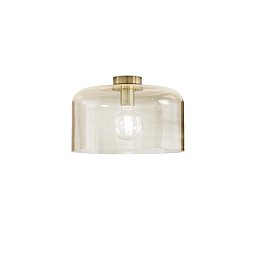 Obrázek pro produkt Stropní svítidlo Gibus, jantarové, 1 x E27, 35 x 35 x 23 cm - FANEUROPE