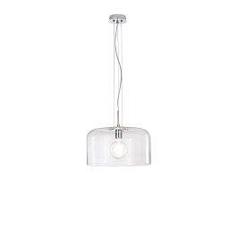 Obrázek pro produkt Závěsné svítidlo Gibus, průhledné, 1 x E27, 35 x 35 x 150 cm - FANEUROPE