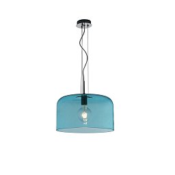 Obrázek pro produkt Závěsné svítidlo Gibus, tyrkysové, 1 x E27, 40 x 40 x 150 cm - FANEUROPE