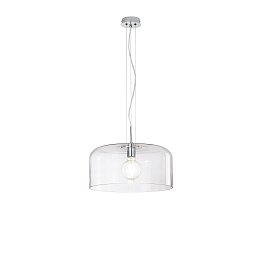 Obrázek pro produkt Závěsné svítidlo Gibus, průhledné, 1 x E27, 40 x 40 x 150 cm - FANEUROPE