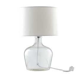 Obrázek pro produkt Stolní lampa Lume Hendrix, bílé, 1 x E27, 23 x 37 cm - FANEUROPE