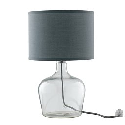 Obrázek pro produkt Stolní lampa Lume Hendrix, šedé, 1 x E27, 23 x 37 cm - FANEUROPE