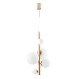 Obrázek pro produkt Závěsné svítidlo Hera, zlaté, 5 x G9, 45 x 180 cm - FANEUROPE