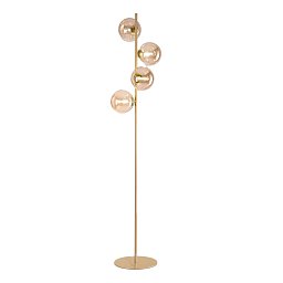 Obrázek pro produkt Stojací lampa Piantana Honey, zlatá, 4 x G9, 34,5 x 28 x 160 cm - FANEUROPE