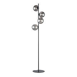 Obrázek pro produkt Stojací lampa Piantana Honey, černá, 4 x G9, 34,5 x 28 x 160 cm - FANEUROPE