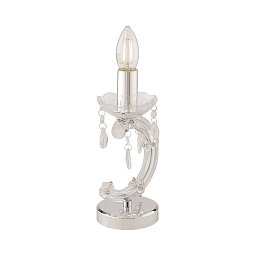 Obrázek pro produkt Stolní lampa Lume Houston, průhledná, 1 x E14, 9,5 x 9,5 x 24 cm - FANEUROPE