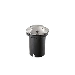 Obrázek pro produkt Pojízdné svítidlo Faro Carrabile Hummer Inox, stříbrné, 1 x GU10, 10,5 x 10,5 x 14,4 cm, IP67 - FANEUROPE