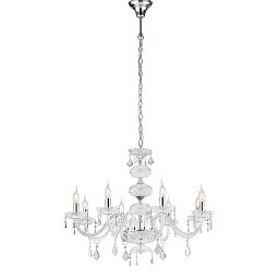 Obrázek pro produkt Závěsné svítidlo Incanto, chromové, 8 x E14, 83 x 154 cm - FANEUROPE