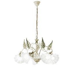 Obrázek pro produkt Závěsné svítidlo Isotta, slonová kost, 5 x E14, 62 x 100 cm - FANEUROPE
