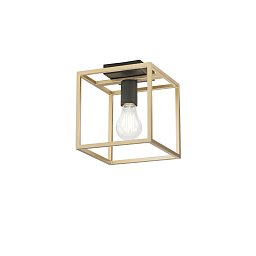 Obrázek pro produkt Stropní svítidlo Kimera, černá/zlatá, 1 x E27, 20 x 20 x 22,5 cm - FANEUROPE
